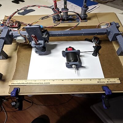 Fully 3D Printed Small CNC RouterPlotter