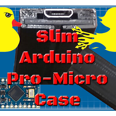 Slim Arduino Pro Micro  Leonardo Case! DuckDuino