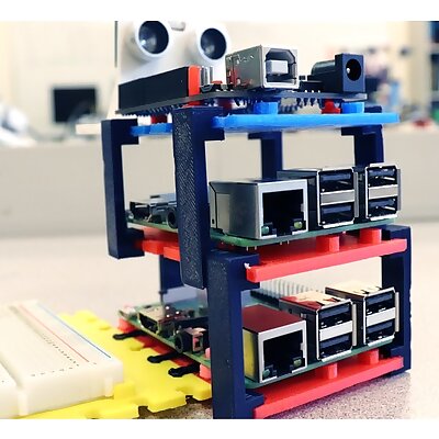 Stacking Clip for Raspberry Pi Arduino Breadboards and More