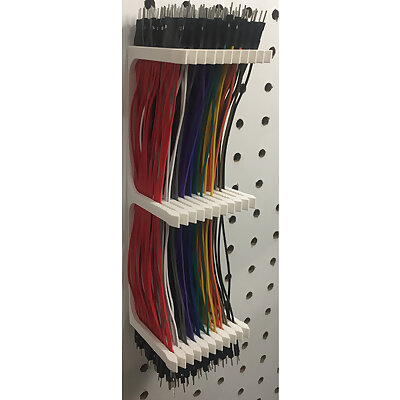20 cm Dupont wires pegboard mount