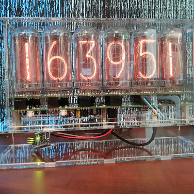 Laser cut Nixie Tube clock powered by Arduino