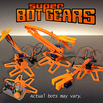 Super Bot Gears  a 3Dprinted Arduino starter kit