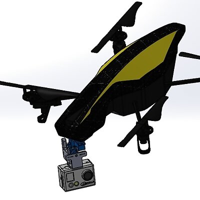 Parrot Ar drone 20 three axis camera gimbal