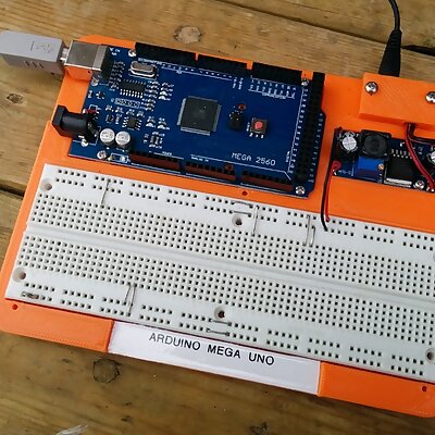 Breadboard for Arduino Mega or Uno With Regulator