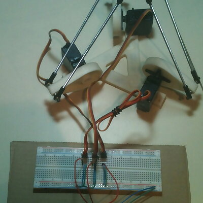 Delta Robot v1 with three arms