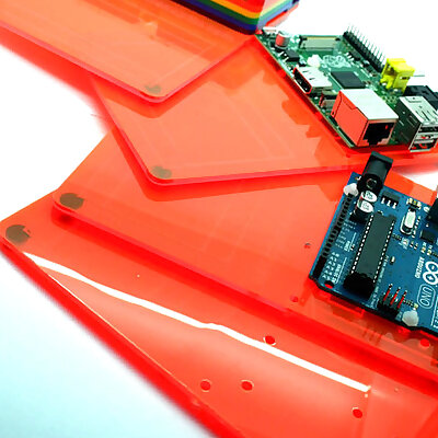 Multiholder  Prototyping Board for the Arduino and Rasperry Pi also fits the Pibow