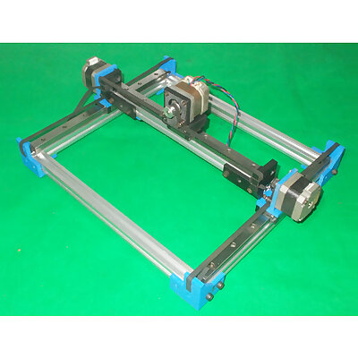 043Homemade Laser Robotic Drawing Plotter Draw Mill 3D Printer Arduino DIY X Y Axis Slide Linear Frame