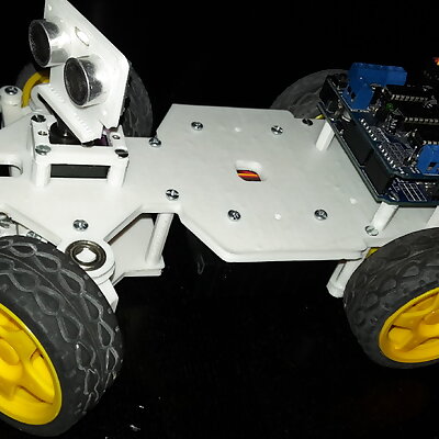 4WD RC Smart Car Chassis for Arduino or ESP  Ultrasonic Remix