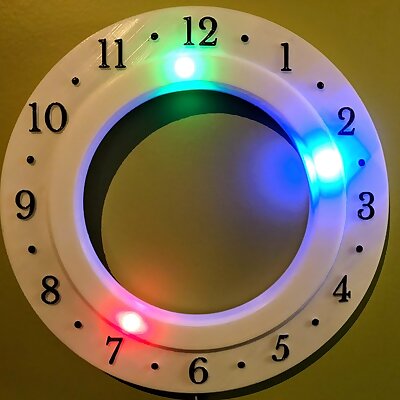 Customizable Clock for 60 LED circle