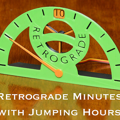 A Clock of Retrograde Minutes and Jumping Hours
