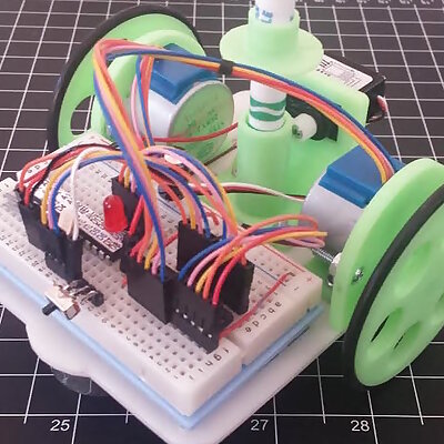Chassis for Drawing Bot with Batt Holders
