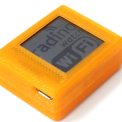 Housing for Arduino compatible microcontroller with WiFi LCDDisplay 9 axis sensor and Accumulator radino Watch