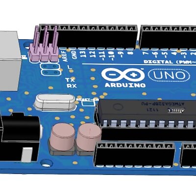 Arduino Uno R3 created by DesignSpark Mechanical