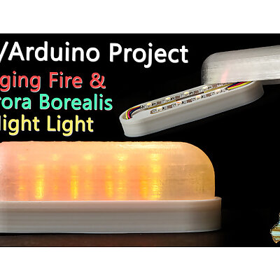 Raging FireAurora Borealis Night Light ESP8266Arduinod1 mini