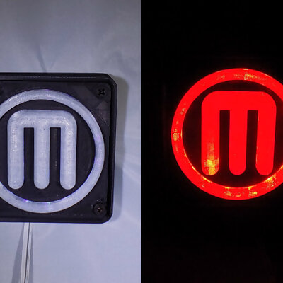 Makerbot M Logo LED NightlightLamp