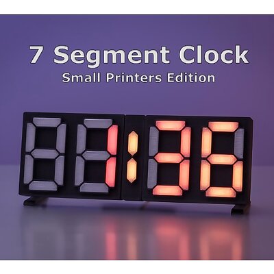 7 Segment Clock  Small Printers Edition