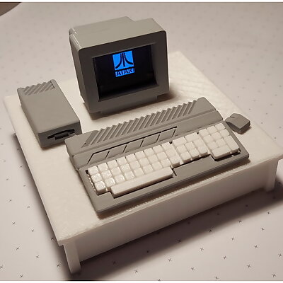 Mini Atari ST 520 with Arduino Display and Temperature