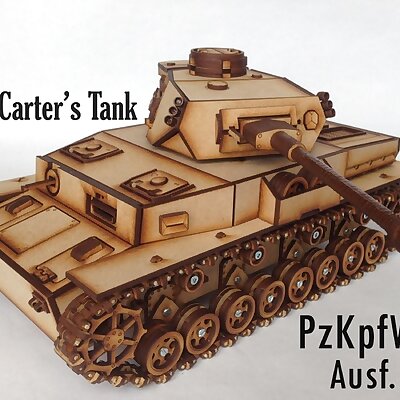 Lasercut Panzer IV G motorized