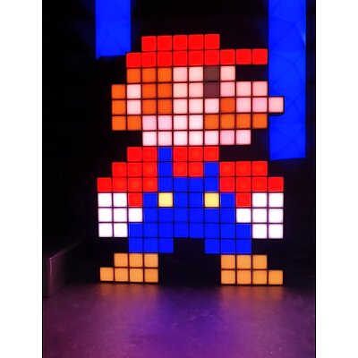 Mario Pixel Lamp V2