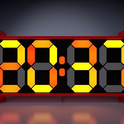 Retro 7 Segment Clock TE Tiny Edition