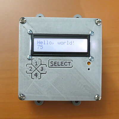 Arduino LCD button faceplate