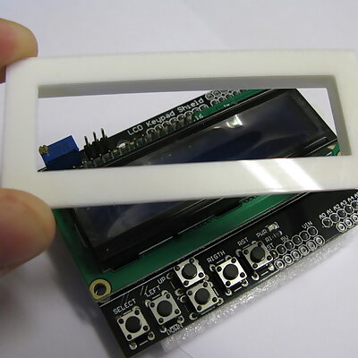 LCD Bezel to fit Arduino LCD Shield