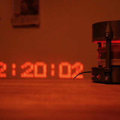 Laser projector clock  POV display