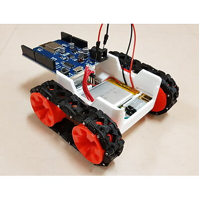 SMARS robot with USB rechargeable battery