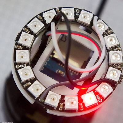 Neopixel ring shield for WeMos D1 mini