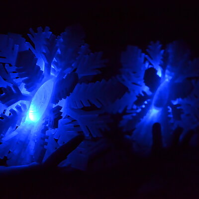 Snowflake bluetooth lamp