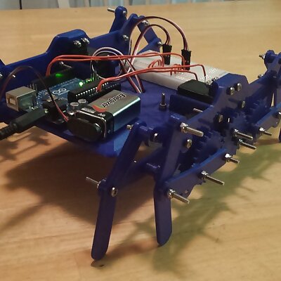3D Printed Walking Robot Klann Linkage