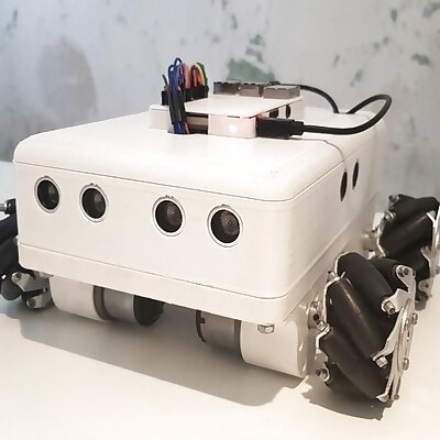 Omnidirectional Selfdriving Robot With Mecanum Wheels
