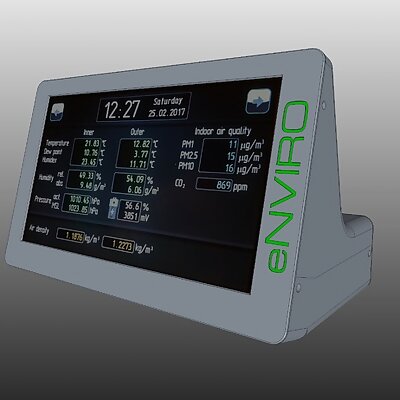 eNVIRO 7 Touch panel weather station with remote sensor