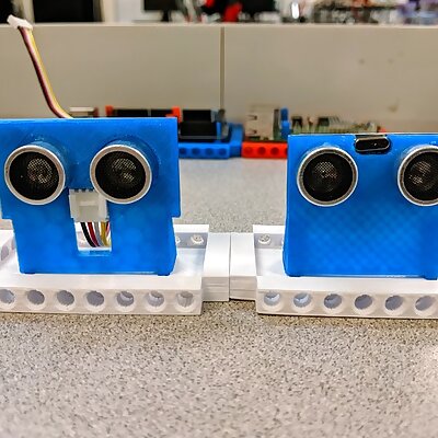 Ultrasonic Sensor Modular Mount LEGO Technic Compatible