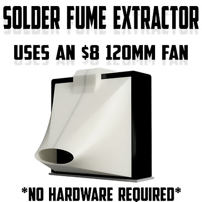 Solder Fume  Smoke Extractor 120mm Fan NO HARDWARE DIY Tool for Micro Electronics