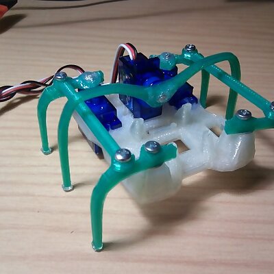 Printed MicroHexapod Plate and code