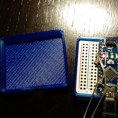 Quarter Size BreadBoard  Arduino Nano Case