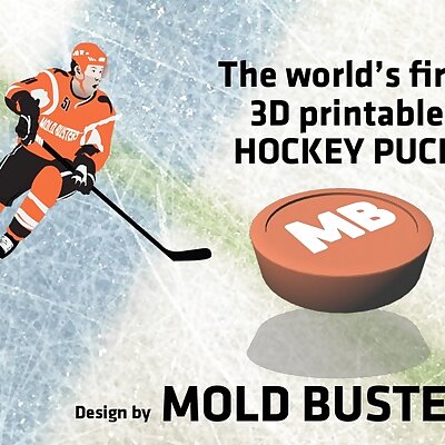 3D Printable Hockey Puck by Mold Busters