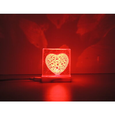 Voronoi Heart Lamp