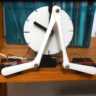 3D printed kinetic Servo clock