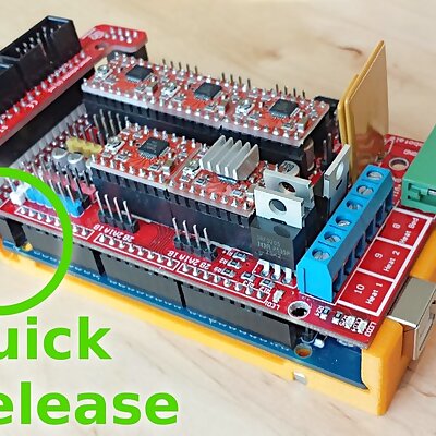 Arduino Mega 2560  RAMPS Holder with Quick Release