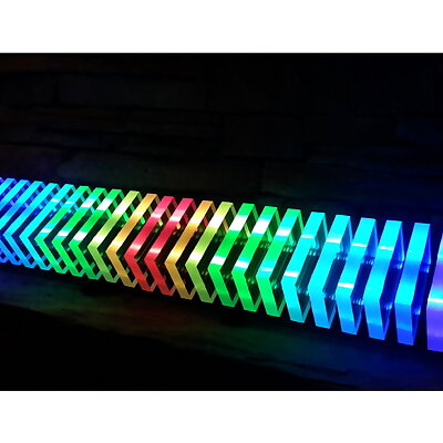 Perspex Clear Acrylic WS2812 LED Audio Interactive Light Bar