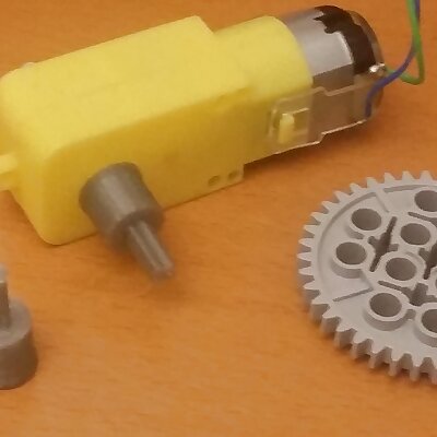 TT Motor Smart Car to Lego Axel Adapter  Please send feedbacks likes photos