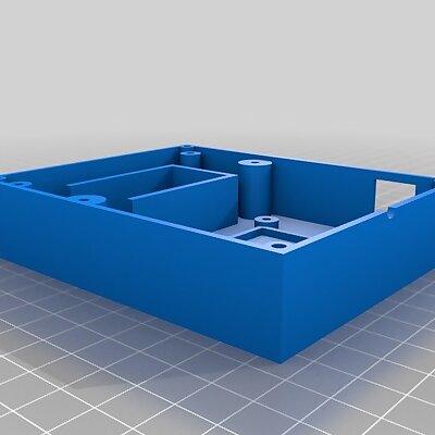 Template for Arduino Uno Case LCD 16x2 9V Battery Holder Encoder and place for an OnOff Switch