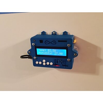 Arduino Uno and LCD keypad enclosure with buttons
