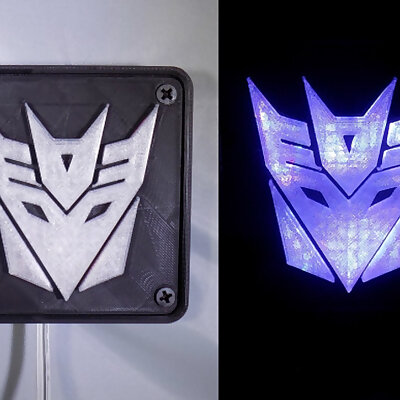 Decepticon Transformers LED NightlightLamp