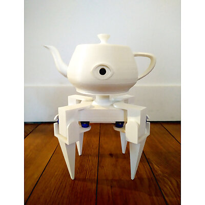 Eyepot a creepy fourlegged teapot