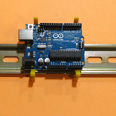 Arduino DIN rail clip  bumper