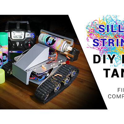 Silly string RC tank