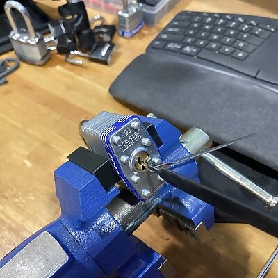 Harbor Freight Central Forge Table Swivel Vise lockpicking Jaws